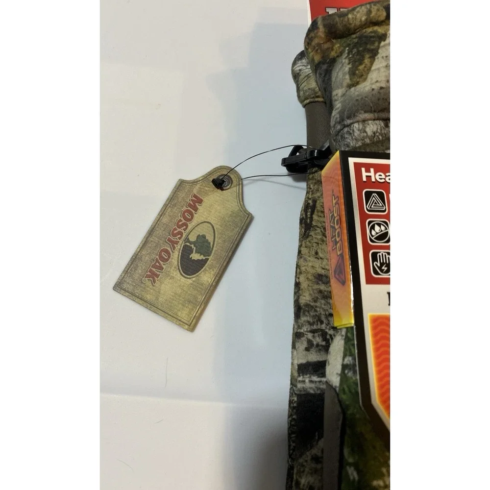 Heat Boost Huntworth Scout Hunting Gloves L/XL Mossy Oak Fold Over Pop Top Camo